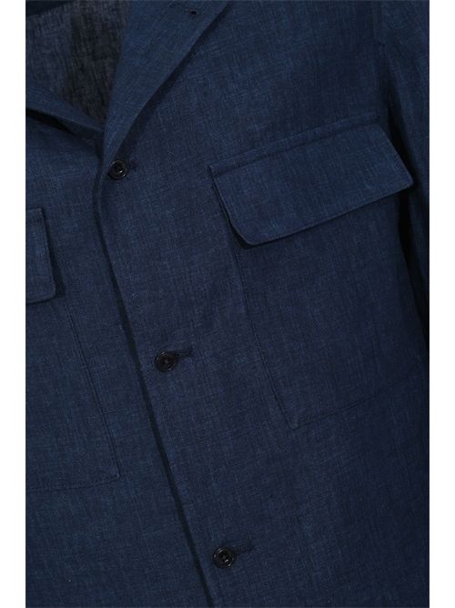 Giacca John in lino Blu BRIGLIA | JOHN 30011800011